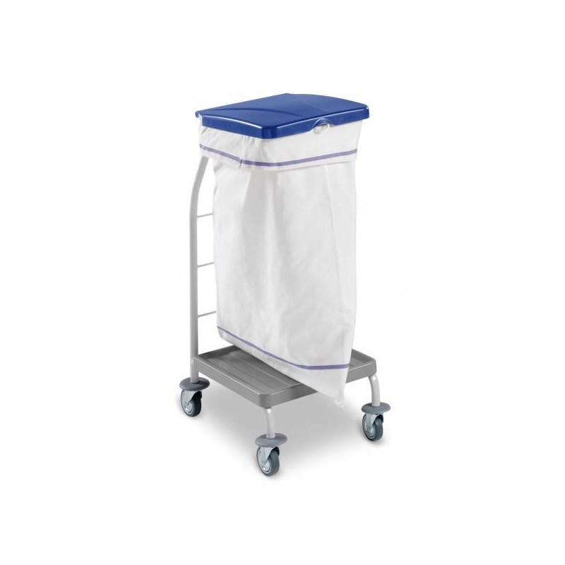 Chariot ramassage linge 1 support sac 70 L