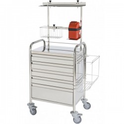 chariot panier inox teamalex