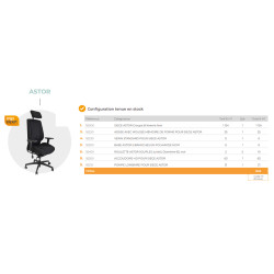 Siège ergonomique de bureau Astor Teamalex Medical