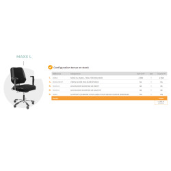 Siège ergonomique de bureau Maxx Teamalex Medical