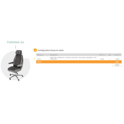 Siège ergonomique de bureau Throna 24 Teamalex Medical