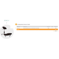 Tabouret ergonomique multipositions Stag 4 Teamalex Medical