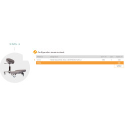 Tabouret ergonomique multipositions Stag 4 Teamalex Medical