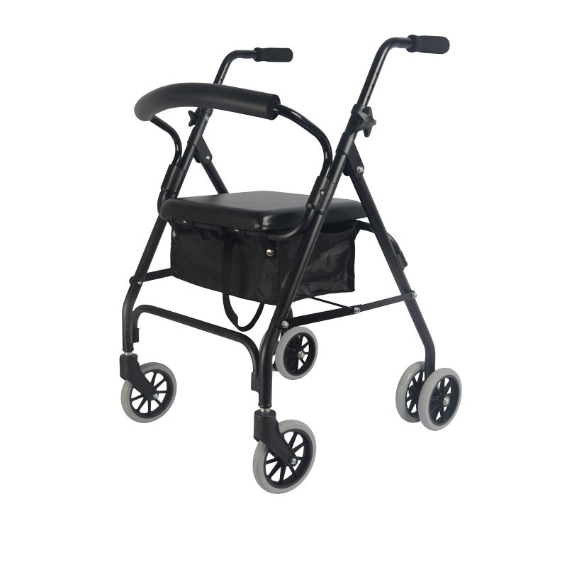 Déambulateur pliant rollator 6 roues freins à pression Teamalex Medical